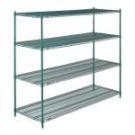 4 Tier Shelf Storage Rack Organizer Steel Wire Shelving For Mushrooms Growth for sale