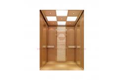 China Wooden Elevator Cabin Decoration Luxury Ceiling And Down Lamp supplier
