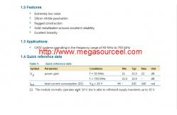 China Amplifier Module, 22 Power Gain750 Bandwidth/BGY787 CATV amplifier module supplier