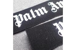 China Merrow Border ODM Printed Cotton Labels For Garment supplier