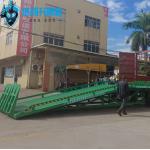15 Tons Green Mobile Dock Ramp Warehouse Portable Truck Loading Ramp