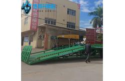 China 15 Tons Green Mobile Dock Ramp Warehouse Portable Truck Loading Ramp supplier