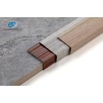 Aluminum Stright Angel Alloy Profiles Powder Coating Wall Trims Wooden Grain 1cm Height for sale