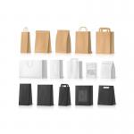 Brown Custom Printed Paper Bags Fancy Shape for coffee tea for sale