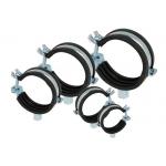 Custom Size Zinc Plated EPDM Pipe Clamp with Rubber for sale