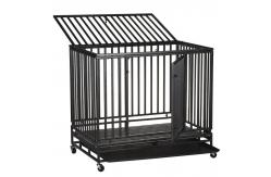 China Metal Folding Foldable Pet Dog House With Removable Tray supplier