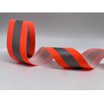 Silver Orange Fire Resistant Reflective Fabric Tape Applied To Firefighting Clothing for sale