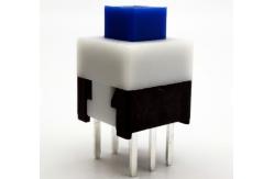 China 6P DIP 7x7 Self Locking Push Button Switch RoHS Compliant supplier