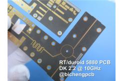 China Double Sided 2-layer Rogers PCB Built on 62mil 1.575mm Low Loss RT/duroid 5880 Substrates with Hot Air Soldering Level H supplier