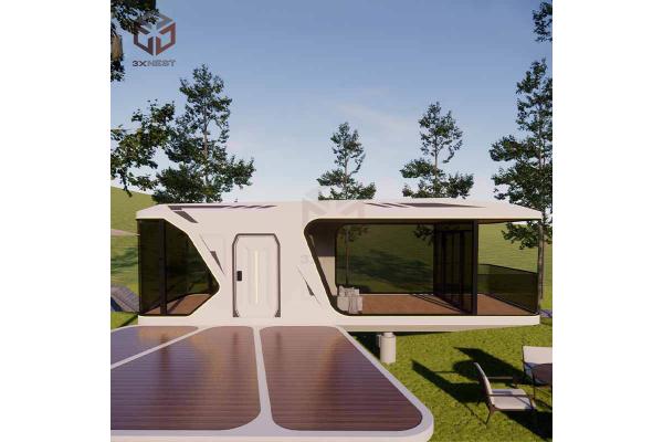 12KW Modern Space Capsule House Prefab Outdoor Office Pod Customized