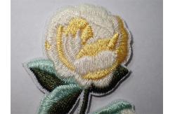 China Custom Flowers Embroidered Sew or Iron On Patch For Clothing Applique supplier