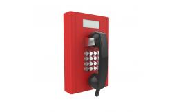 China Anti Vandal Prison Visitation Phone Full Rugged Keypad Analogue Version With LCD supplier