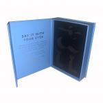 Gold Foil Magnetic Cardboard Box With Foam Insert EVA for sale