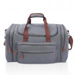 Large Capacity Grey Suitcase Duffle Bag With Shoe Compartment