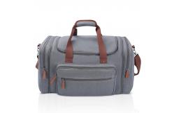 China Large Capacity Grey Suitcase Duffle Bag With Shoe Compartment supplier