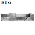 Automatic Stainless Steel 2.0hp / 1.5KW Monaka Wafer Production Line PLC Control for sale