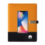 Pu Leather A5 Notebook Luxury Corporate Gifts Erasable Custom Logo With LED Lights for sale
