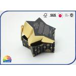 Star Designed 300g Folding Gold Card Carton Boxes Customized Logo Matte Varnishing