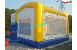 China 155KG Blue Inflatable Bouncy Castles Slide For Garden / Playground supplier