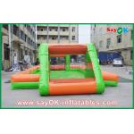 Giant Inflatable Football Colorful Soccer Goal Inflatable Obstacle Course Inflatable Soap Football Field for sale