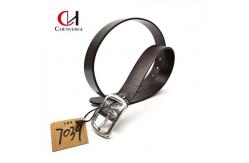 China ODM Multiscene Braided Leather Belt Dark Brown With Pin Buckle supplier