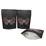 Custom Resealable Mylar Bags Stand Up Kraft Paper Packaging Bag for Flower Biodegradable Zipper Pouch with Spot UV for sale