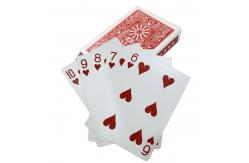 China 300g SGS Custom Printed Playing Cards Plastic Poker With Logo Pattern 350gsm supplier