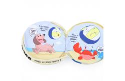 China ODM Not Torn Plush Ball Book With Zipper Closure supplier