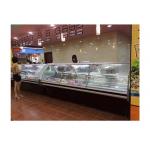 Temp Control Commercial Red Fresh Meat Showcase Dynamic Cooling Deep Refrigerator for sale