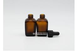 China Amber Clear Essential Oil Customized 15ml Glass Dropper Bottles supplier