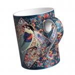 Cuckoo Bone China Coffee Mugs Drinking 400ml With Multiple Shaft Colors for sale
