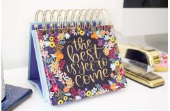 China Monthly Desk Advent Calendars Printing Corrugated Floral Wall Calendar supplier
