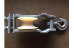 China 20kn Hooked Conductor Stringing Block Sitting Hanging Dual Use Stringing Pulley supplier