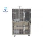 Stainless Steel High-Grade Pet Cat Cage With Middle High-Strength Acrylic Plate Design for sale