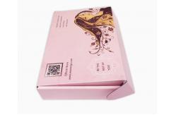 China NO Burrs Cardboard Package Boxes Eco Friendly B Flute Carton Pink supplier