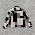 Custom Manufacturers Shirts Zip up Long Sleeve Flannel Plaid Shirt Color Patchwork Corduroy Shirts for Men for sale