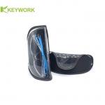 Semi Soft Sports Sunglasses Case Transparent PVC Outer Covering PC Inner Shell Factory for sale