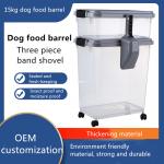 Moisture Proof Three Piece Sealed Dog Food Barrel With Shovel for sale