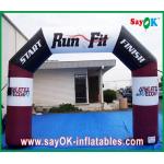 Inflatable Finish Line Arch Rental Colourful Double Gate Inflatable Entrance Arch Waterproof Air Arch For Promotion for sale