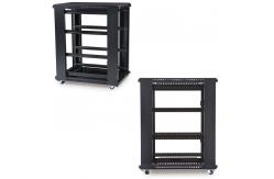 China Open Frame Network Rack Cabinet , Cold Rolled Steel 22U 18U Server Rack supplier
