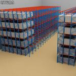 Space Saving Very Narrow Aisle Racking Load Capacity 200-1000kgs Adjustable Level
