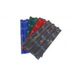Synthetic Resin U Shape Solar Ceramic Roof Tiles Colorful Coating for sale
