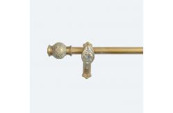 China Iron Pipe Curtain Rods 28MM Retro Style With Diamonds supplier