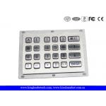 24 Metal Keys Industrial Numeric Keypad Vandal Proof For Kiosk Gas Stations