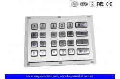 China 24 Metal Keys Industrial Numeric Keypad Vandal Proof For Kiosk Gas Stations supplier