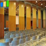 Fashion Movable Partition Walls Dividing Folding Door Sliding Dividers Melamine Wooden Partition For Conference Center for sale