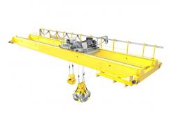 China 40t Eot Hydraulic Grab Double Beam Bridge Crane A5 A6 Working Class supplier
