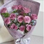 Antistatic Florist Wrapping Paper with Waterproof and Embossed Art Rose Blossom Design