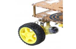 China 400mAh 4WD Robot Car Chassis With DC Motor supplier