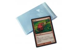 China OEM Size 64x89mm Polypropylene Card Sleeves Clear Resealable Inner Sleeves supplier